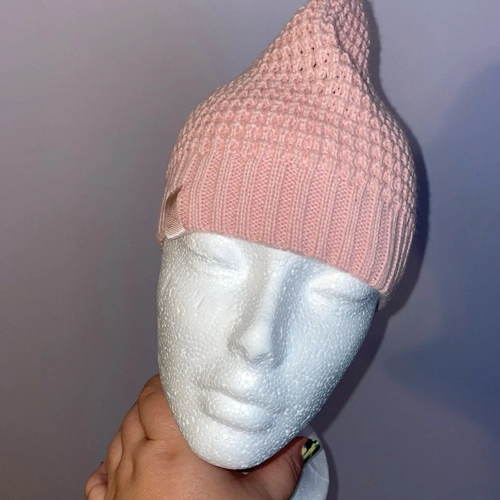 Calvin Klein Pink Knit Touch Glove and Hat Set OS